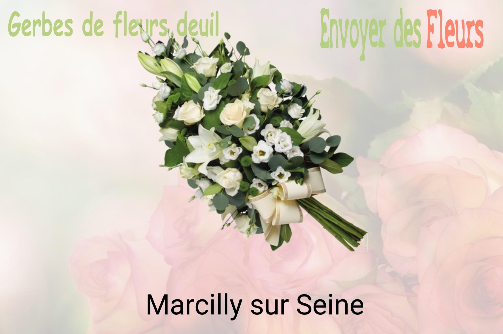 Gerbe de fleurs de deuil livrée à Marcilly-sur-Seine