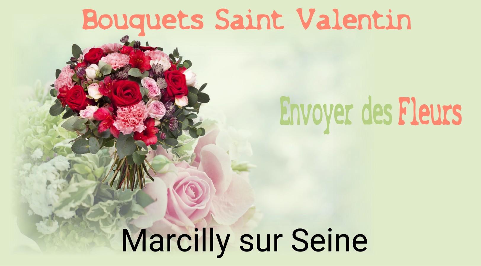 Roses de Saint-Valentin livrées à Marcilly-sur-Seine